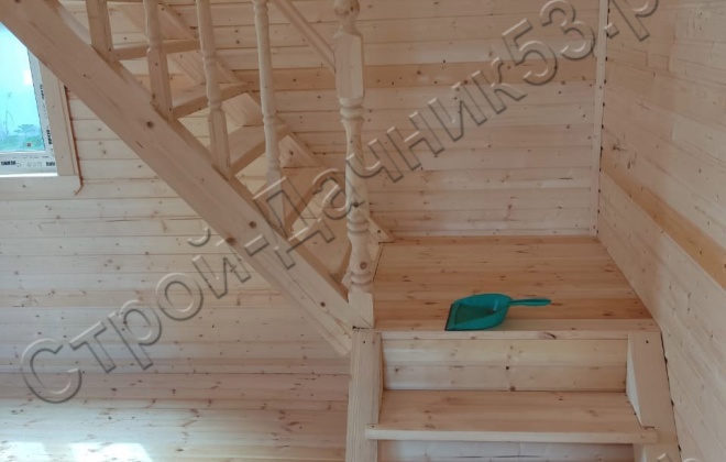 4 Каркасно-щитовой дом  Д-2, 6х8м, 75  М², Московская область, Шаховской район, село Середа. (10)